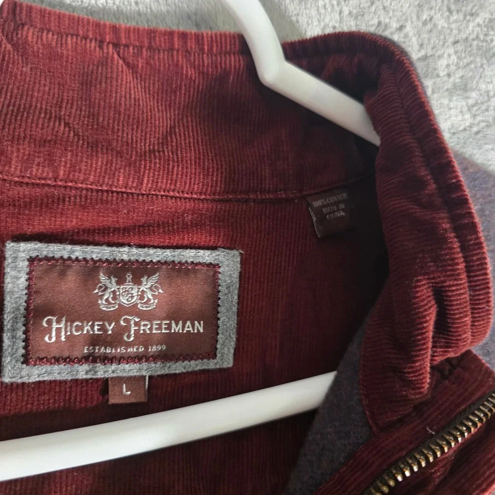 Hickey Freeman Pullover‎ Sweater Quarter Zip Mock Neck Casual L